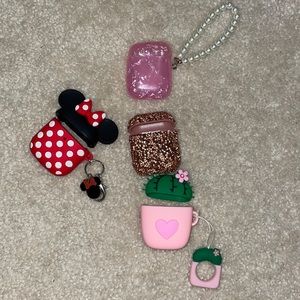 set of 4 airpod cases